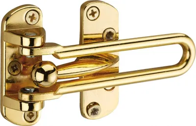 Image de Entrebailleur pour porte d'entrée, taquet d'arrêt, 105mm, doré - THIRARD