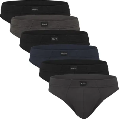 Produktbild von Gomati 6 Herren Jersey Slips - Black-Grey-Navy 5XL