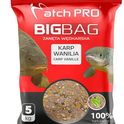 Obrázok produktu pre Kaprové mleté návnady MatchPro Big Bag Karp Vanilla 5 kg