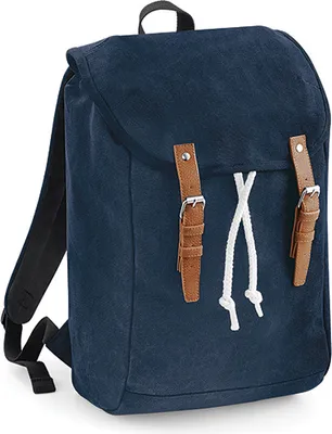 Produktbild von Quadra QD615 | Vintage Rucksack | 26 x 45 x 16,5 cm - Farbe: French Navy - Größe: 26 x 45 x 16,5 cm