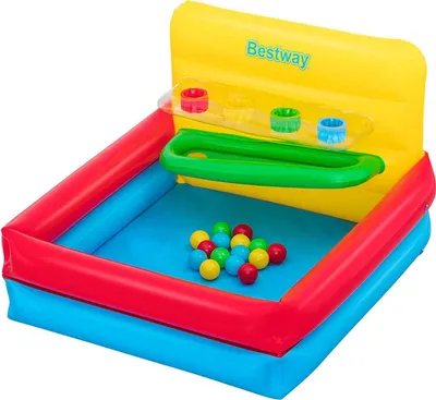 Produktbild von Bestway Kinderpool Aufblasbar Spiel mit Bällen 104x94x61 cm +2 Jahre Garten 52546