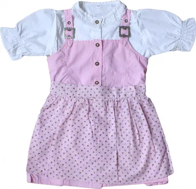 Produktbild von 3-tlg Kinder Dirndl Mädchendirndl dirndlbluse dirndlschürze kleid Rosa, Größe:164