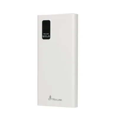 Obrázek produktu pro Extralink Powerbank EPB-067W 10000mAh Bílý Power bank, Fast Charging, USB-C, 10000 mAh, Lithium-polymerová (LiPo), 22,5 W, Bílá