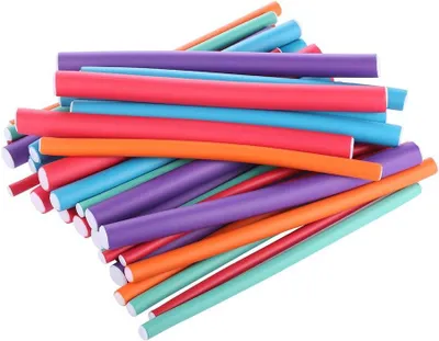 Produktbild von Wiederverwendbare Schaumstoff-Lockenwickler und flexible Lockenstäbe für das Lockenstyling zu Hause oder im Salon