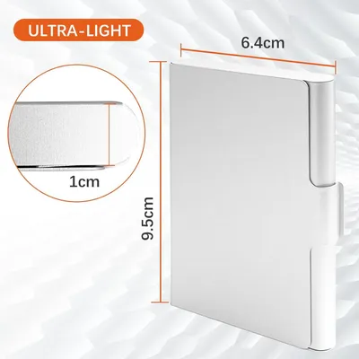 Image de Porte-cartes de visite en aluminium, lot de 4, design élégant, idéal pour les professionnels et les bureaux