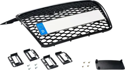 Produktbild von Kühlergrill Sportgrill Waben Schwarz Kennzeichenhalter für Audi A3 8P 8PA