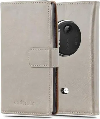 Obrázek produktu pro Cadorabo pouzdro pro Nokia Lumia 1020 Protective Cover in Brown Pouzdro na mobilní telefon typu kniha Pouzdro Luxury