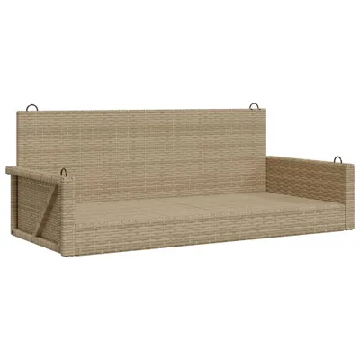 Produktbild von Hängebank Beige 119x56x48 cm Poly Rattan