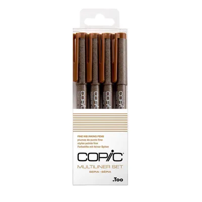 Zdjęcie produktu dla Copic Multiliner sepia 4 sztuki w asortymencie.