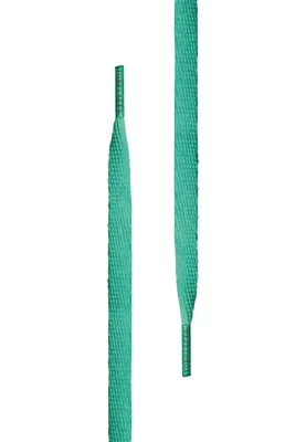 Obrázok produktu pre Šnúrky do topánok biele ploché tyrkysové-90cm