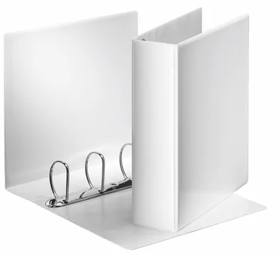 Zdjęcie produktu dla Esselte 49706 Ringbuch Präsentation, mit Taschen, A4, PP, 4 Ringe, 60 mm, weiß