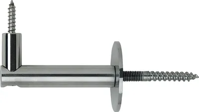 Produktbild von KWS 4548 Handlaufstütze flache Auflage, zum Andübeln V2A geschliffen und matt