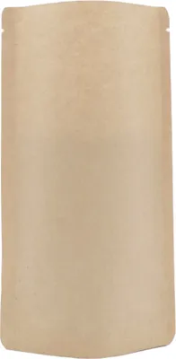 Produktbild von 1000 Doypack Bodenbeutel Standbodenbeutel aus Kraftpapier braun 110x185+65mm