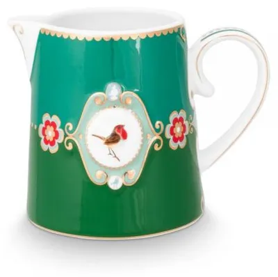 Image de PIP STUDIO Love Birds Medallion pichet vert 270ml