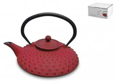 Immagine prodotto di H&H Teiera In Ghisa Smaltata Lt 0,80 Rosso