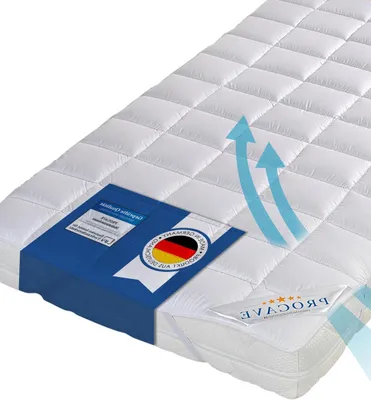 Zdjęcie produktu dla Ochraniacz materaca – nakładka na materac – higieniczny sen – wysokiej jakości wypełnienie – 180x220 cm – biały