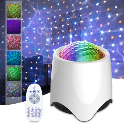 Produktbild von Musik Lautsprecher Wasserwellen-Welleneffekt LED Projektor Sternenhimmel Lampe
