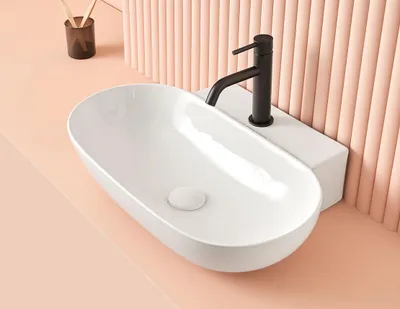Produktbild von PISA Waschbecken 56 cm x 40 cm x 12,5h, weiß