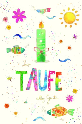 Produktbild von Taufe - Glückwunschkarte im Format 11,5 x 17 cm mit Umschlag