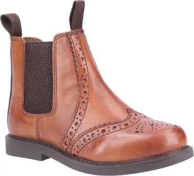 Image de Cotswold - Bottines pour enfants "Nympsfield", cuir FS6788 (32 EU) (Marron clair)