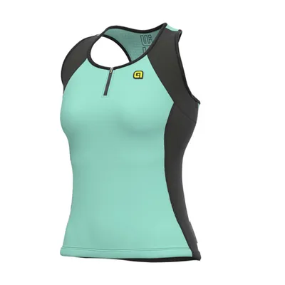 Produktbild von ALÉ Ärmelloses Fahrradtrikot - COLOR BLOCK LADY - Schwarz/Hellblau M