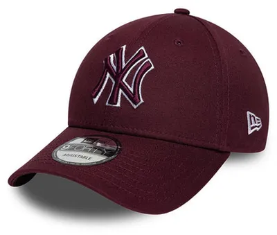 Produktbild von New Era MLB 9FORTY Cap Team Outline New York Yankees bordeaux