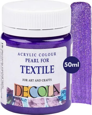 Produktbild von Decola Perlglanz Textilfarbe, 50 ml, Lila