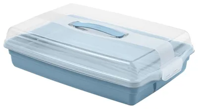 Produktbild von CURVER Kuchenbox Tortenbehälter Kuchentransportbox 30x45 cm blau Kuchencontainer