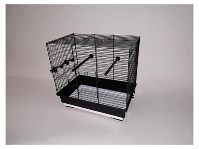 Produktbild von Vogelkäfig Vogelheim Vogelbauer, 40 x 25,5 x 38,5 cm, Schwarz