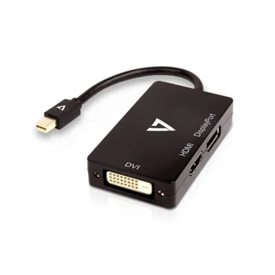 Immagine prodotto di Adattatore da Mini DisplayPort a VGA/DVI/HDMI V7 V7MDP-DPDVIHDMI-1E Nero