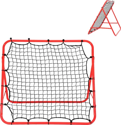 Produktbild von Yakimz Fußball Rebounder Kickback Rückprallwand 103 x 100 cm Tor Prallwand Netz Einstellbar für Übungen