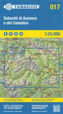 Obrázok produktu pre Tabacco Wandern Dolimiti di Auronzo 1:25000