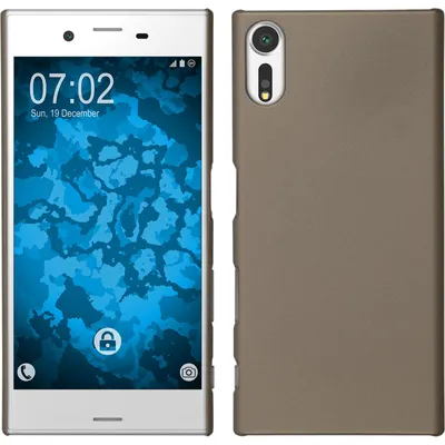 Produktbild von PhoneNatic Case kompatibel mit Sony Xperia XZs - Hülle gold gummiert Hard-case + 2 Schutzfolien