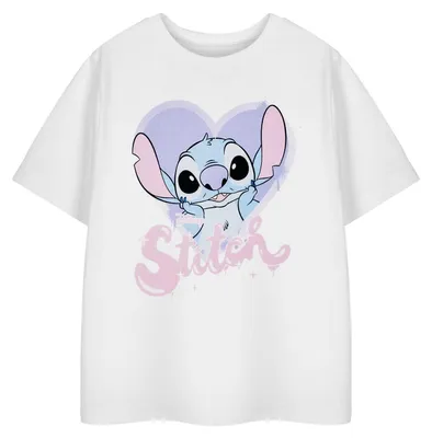 Produktbild von Lilo & Stitch - T-Shirt für Mädchen, kurzärmlig NS10039 (104) (Weiß)