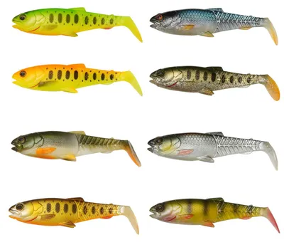 Produktbild von Savage Gear Craft Cannibal Paddletail - 4 Gummifische, Größe / Gewicht / Farbe:10.5cm / 12g / Clear Water Mix