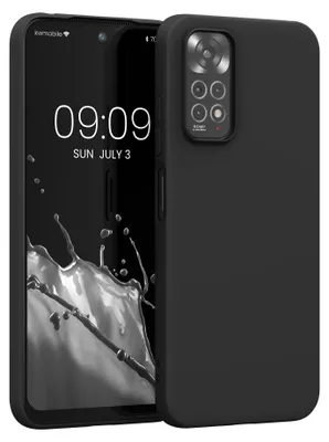 Produktbild von kwmobile Handyhülle für Xiaomi Redmi Note 11 / Note 11S Hülle - TPU Case - Kabelloses Laden - Schutzhülle Cover in Schwarz matt