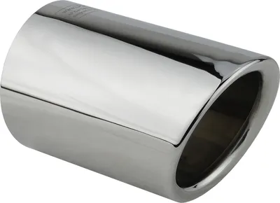 Immagine prodotto di 1 Rivestimento dello scarico per VW Audi in acciaio inox lucidato assetto del tubo di scappamento cromato Maggiolino Golf 6 VI Golf 7 VII Polo 6R 6C Sportsvan Audi A1 8X 8XA A3 8P 8V 8PA 8VA