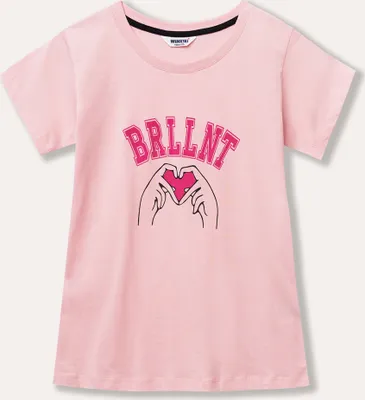 Produktbild von Mädchen-T-Shirt mit kurzen Ärmeln BRLLNT - Rosa - 134