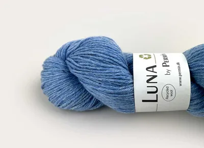 Immagine prodotto di Luna by Permin – 100% lana riciclata (senza mulesing e certificata Oeko-Tex) (22 azzurro)