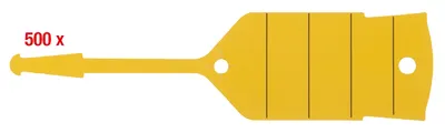 Image de Porte-clés avec boucle, jaune, 500 pièces