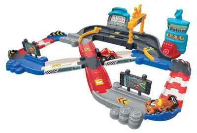 Imagen del producto de VTech Tut Tut Bolides – Eliott, el mejor piloto, para niños de 1 año en adelante, utiliza pilas AAA, fabricado en plástico, de varios colores