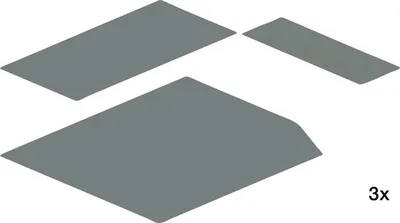 Image de Peka Tapis antidérapant Tablar KB 600mm Set - tapis de tiroir antidérapant adapté au système d'armoire haute Pleno Maxi, silicone gris noyer, 9 pièces