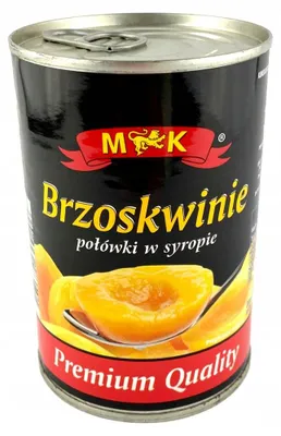 Zdjęcie produktu dla Brzoskwinie połówki w syropie 420g MK