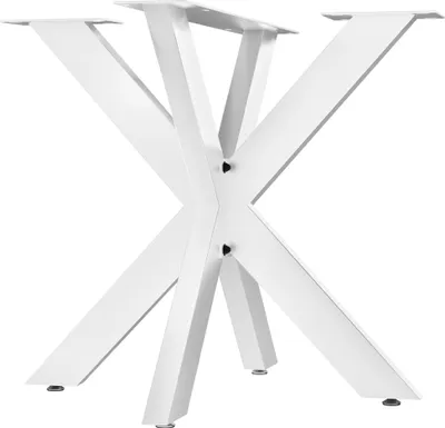 Produktbild von CLP Tischbeine Biloxi aus Stahl in Sternform weiß Größe 85x85 cm Größe 85x85 cm