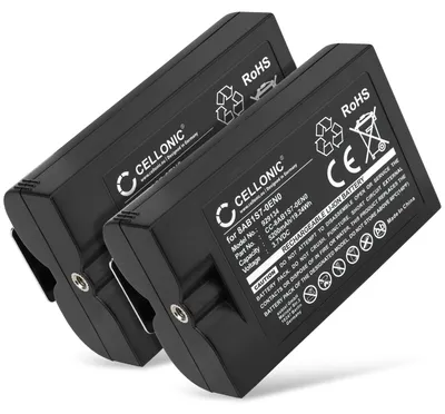 Produktbild von CELLONIC 2x Akku für Haustechnik Kompatibel mit Ring Intercom, Stick Up Cam Battery, Spotlight Cam, 8AB1S7-0EN0 - (6400mAh, 3.65V)