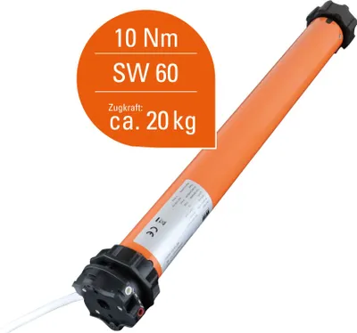 Produktbild von WIR Rohrmotor RM elektr. 10Nm 15 U/min, 113W, 710/80/80 mm