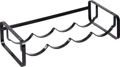 Produktbild von Stapelbares Weinregal für den Tisch, Schwarz