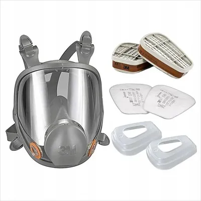 Imagen del producto de Mascarilla facial 3M 6900, color , cumple con la norma EN 136:1998 (Clase 1), peso: 400 g