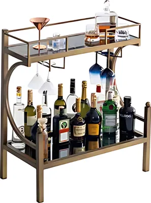 Produktbild von Eleganter Bar Tisch mit Marmorimitation – stilvoll servieren Barschrank