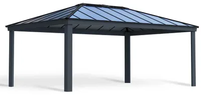 Produktbild von Palram - Canopia Aluminium Pavillon Dallas 1414 Anthrazit 422x422x307 cm